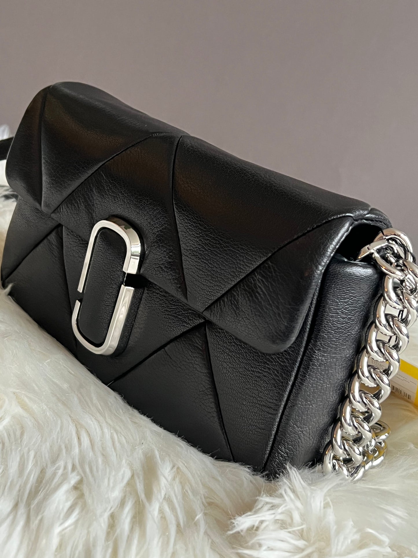 Puffy Diamond Quilted J Marc Shoulder Bag