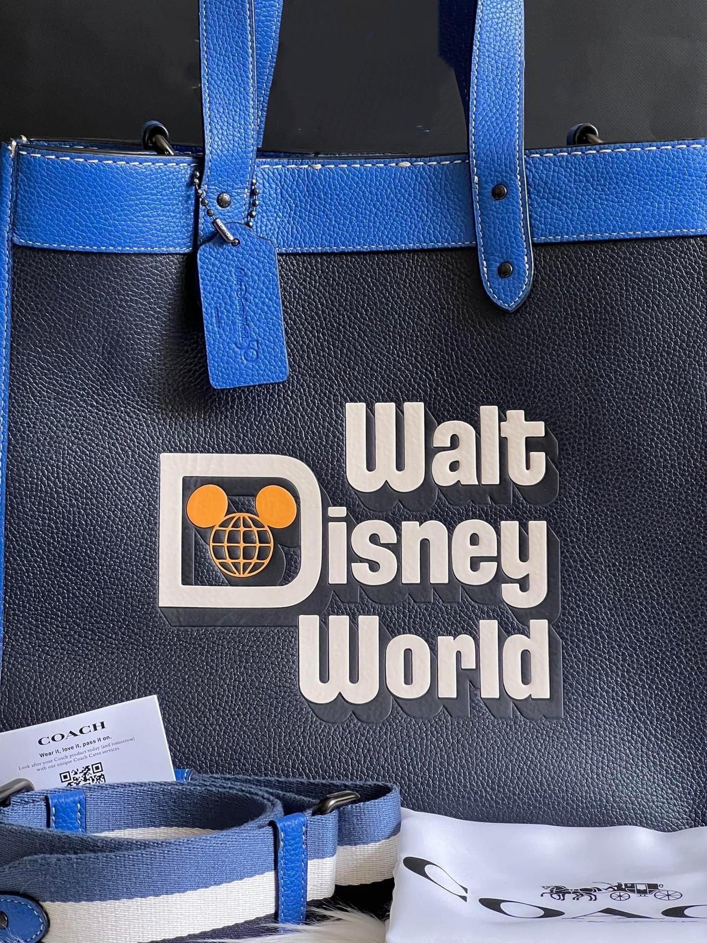 Coach X Disney Field Tote with World Disney World Motif