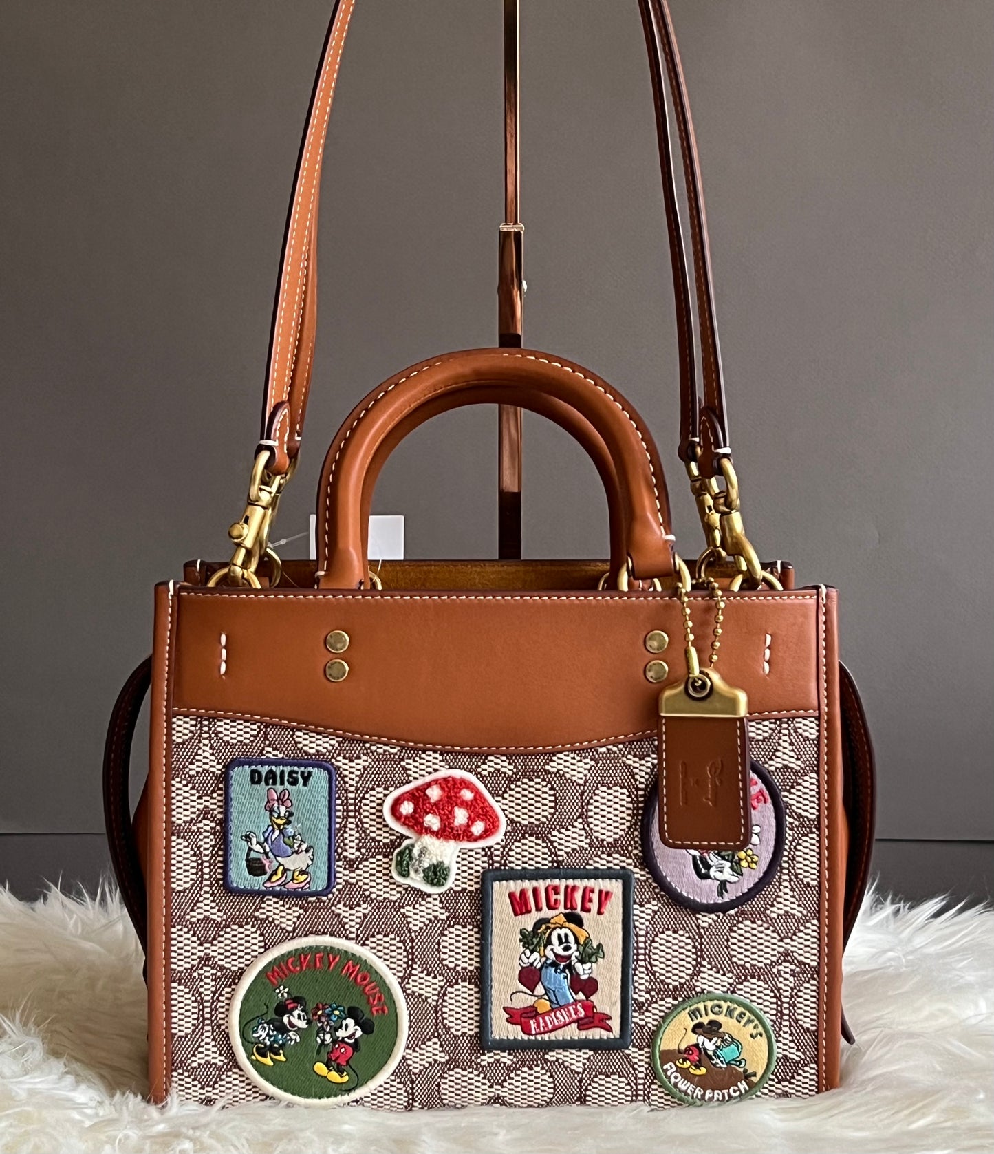 Disney X Coach Rogue 25 in Signature Textile Jacquard with Patches