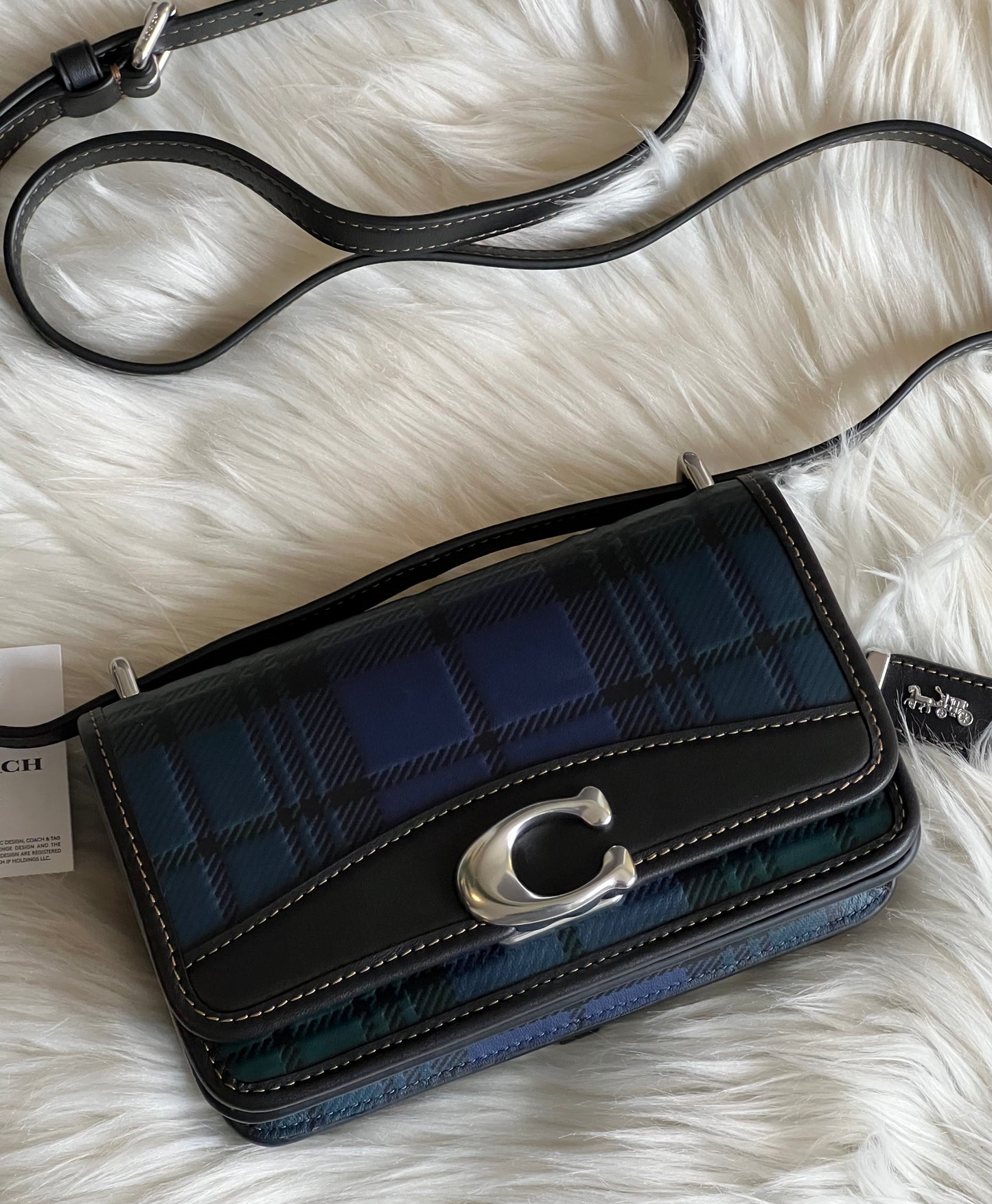 Coach Bandit Crossbody with Plaid Print