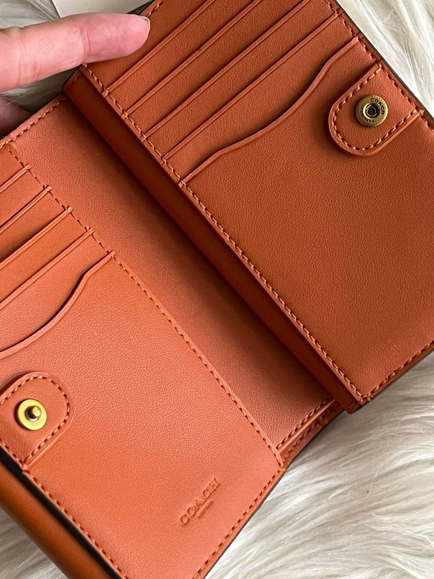 Coach Studio Medium Wallet with Rivets