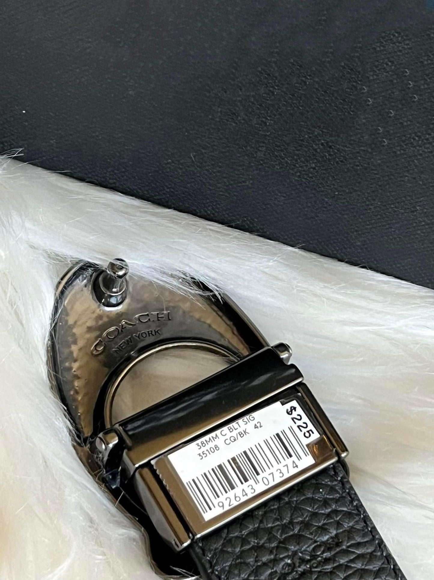 Coach Signature Buckle Cut to Size Reversible Belt