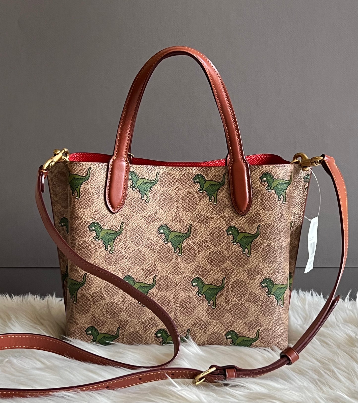 Coach Willow Tote 24 In Signature Canvas with Rexy Print