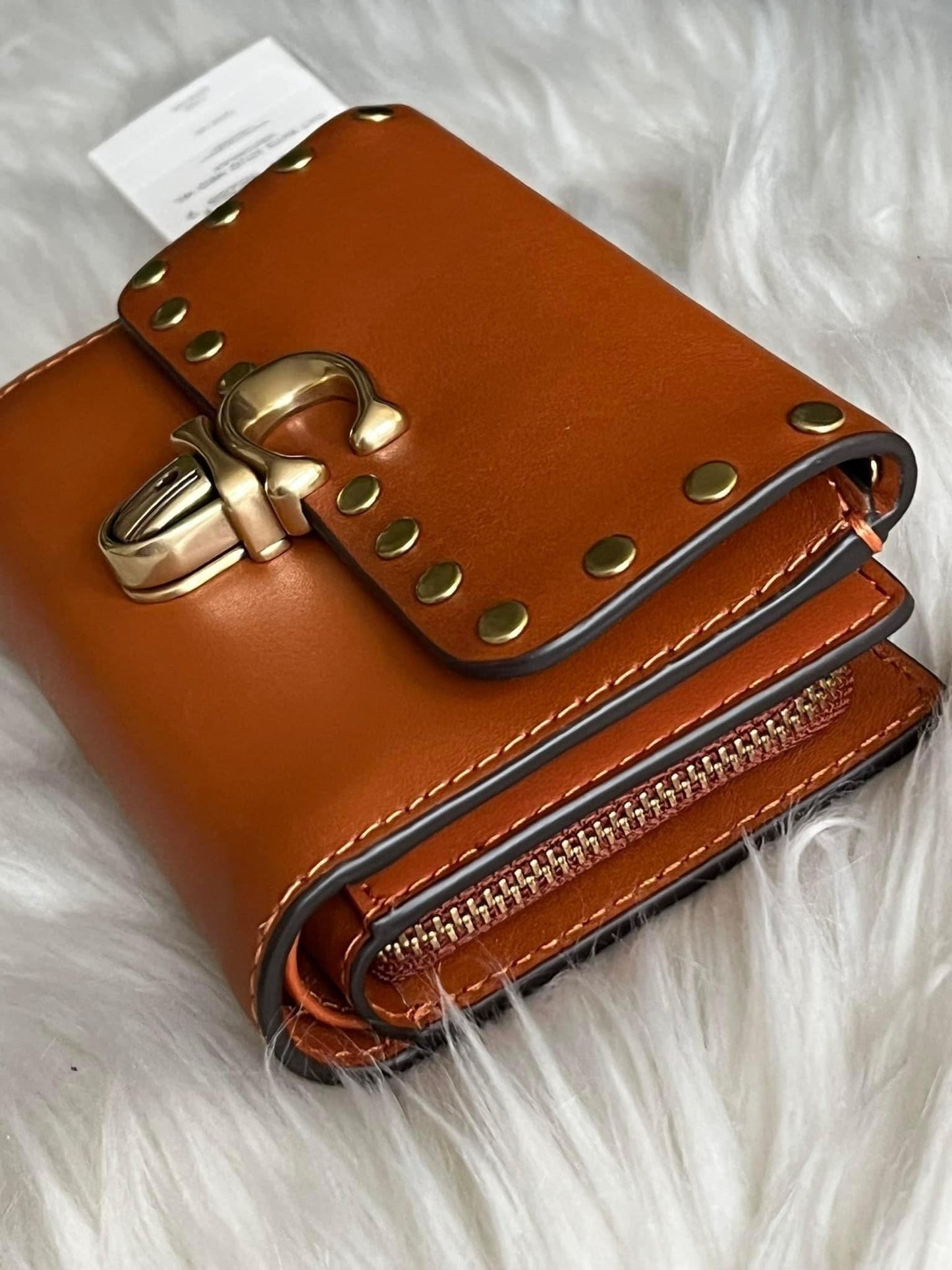 Coach Studio Medium Wallet with Rivets