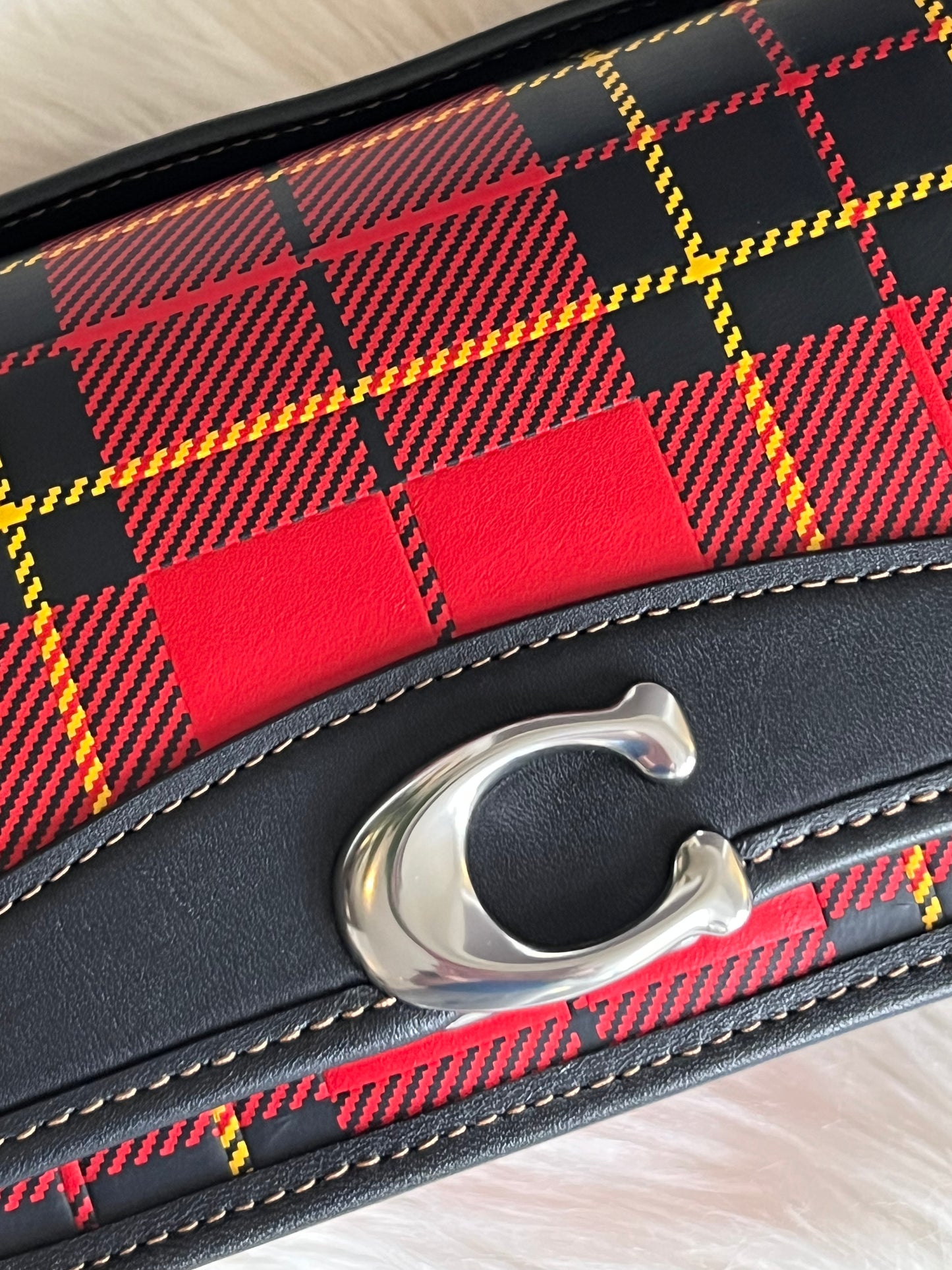 Coach Bandit Crossbody with Plaid Print