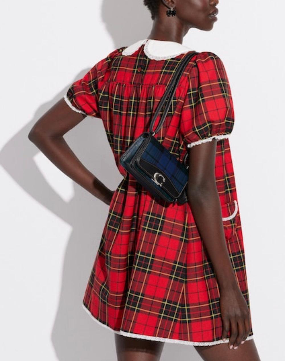 Coach Bandit Crossbody with Plaid Print