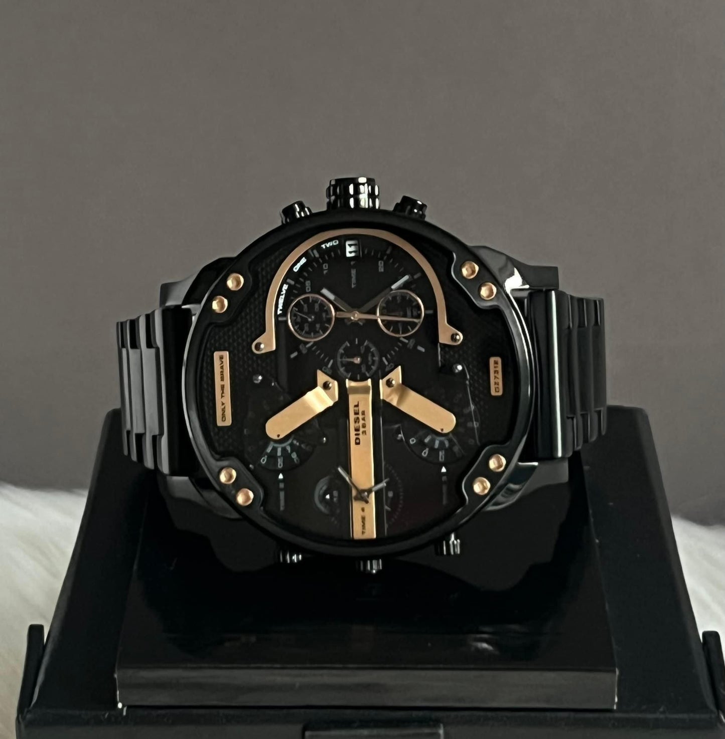 Diesel Men's Mr. Daddy 2.0 Black Chronograph Watch