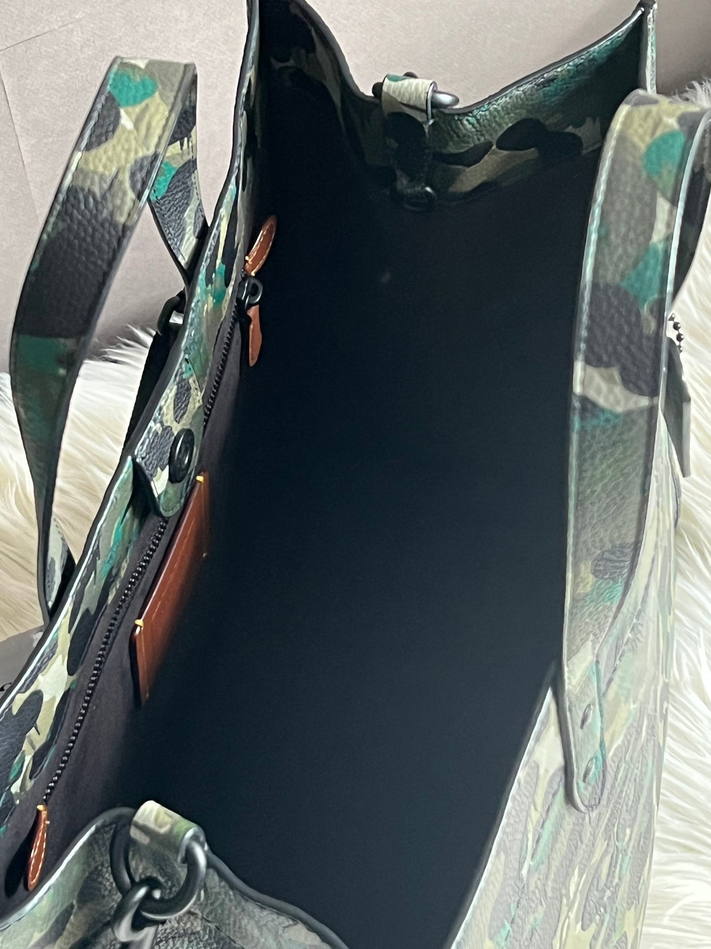 Coach Field Tote 40 with Camo Print