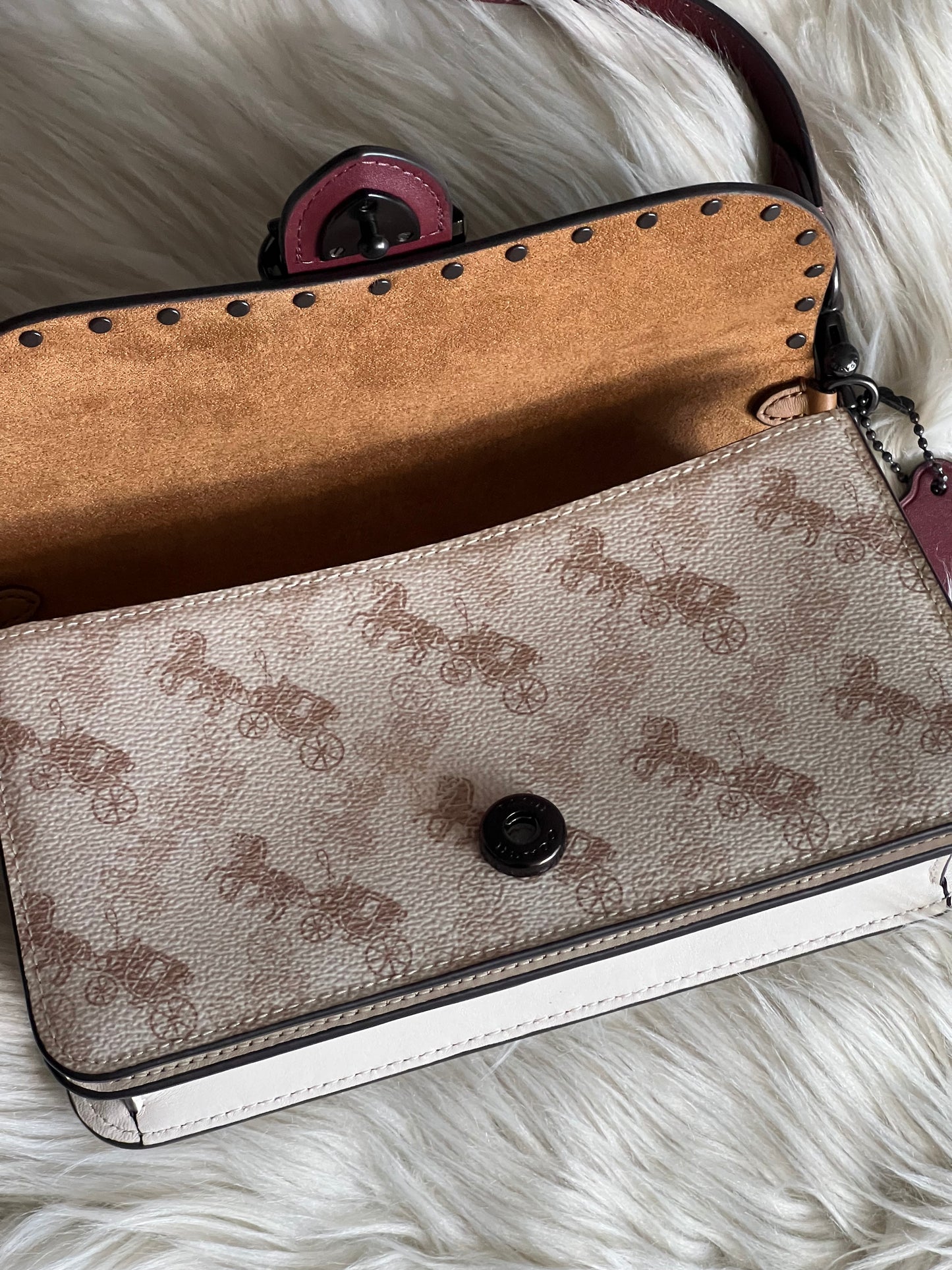 Coach Beat Crossbody Clutch in Signature Canvas with Horse and Carriage Print