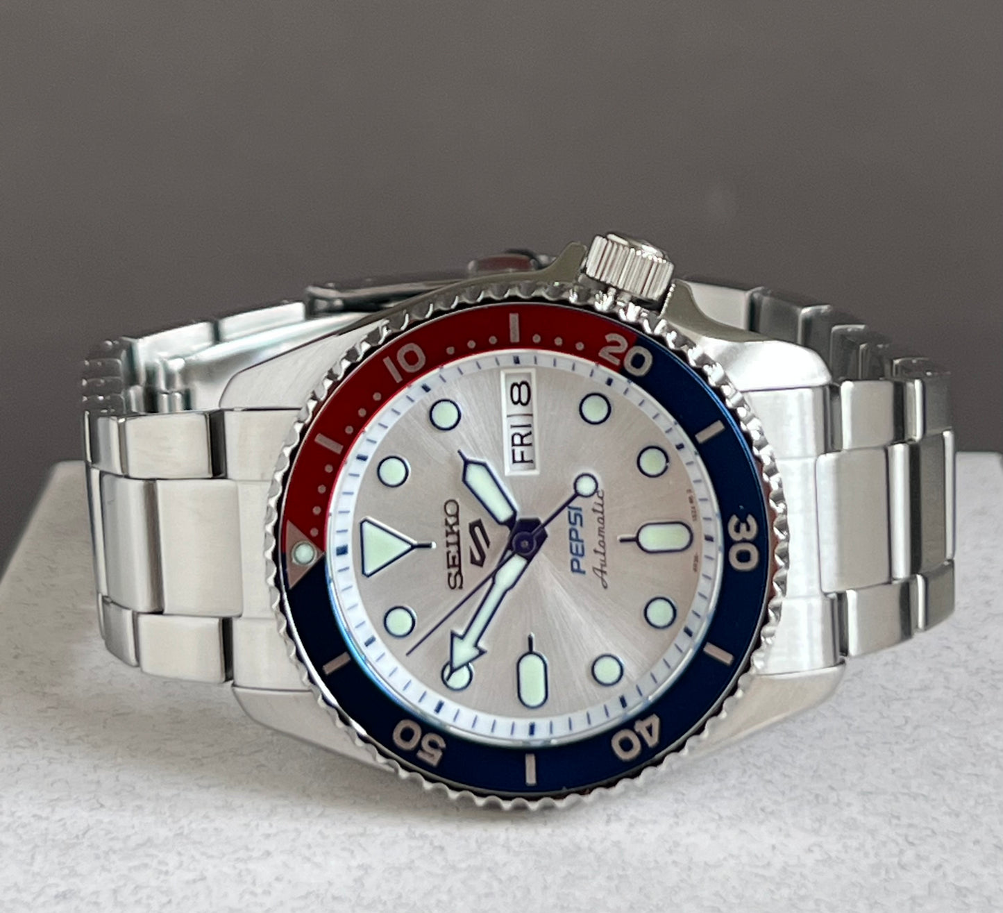 Seiko Men’s 5 Sports x Pepsi Limited Edition Automatic Stainless Watch