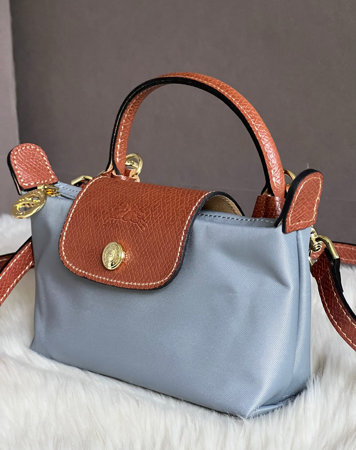 Longchamp XS Le Pliage Original Pouch with Strap