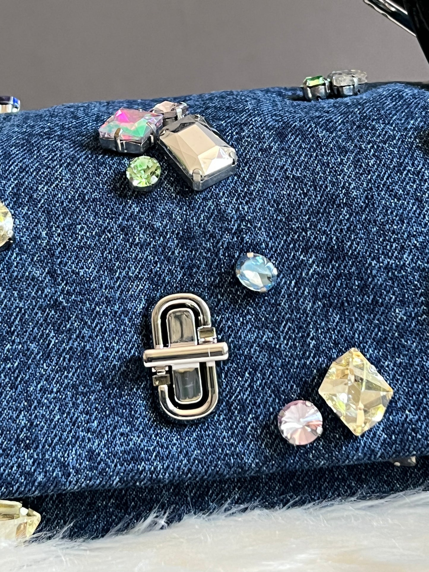 Marc Jacobs The Gem Denim Mini Dual Bag