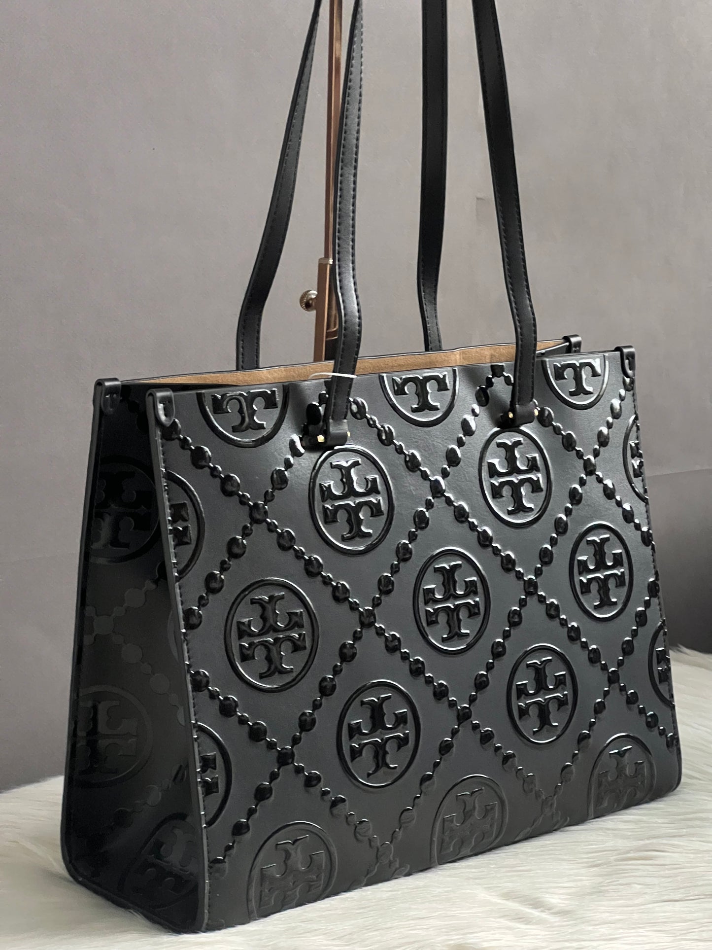 Tory Burch T Monogram Embossed Tote