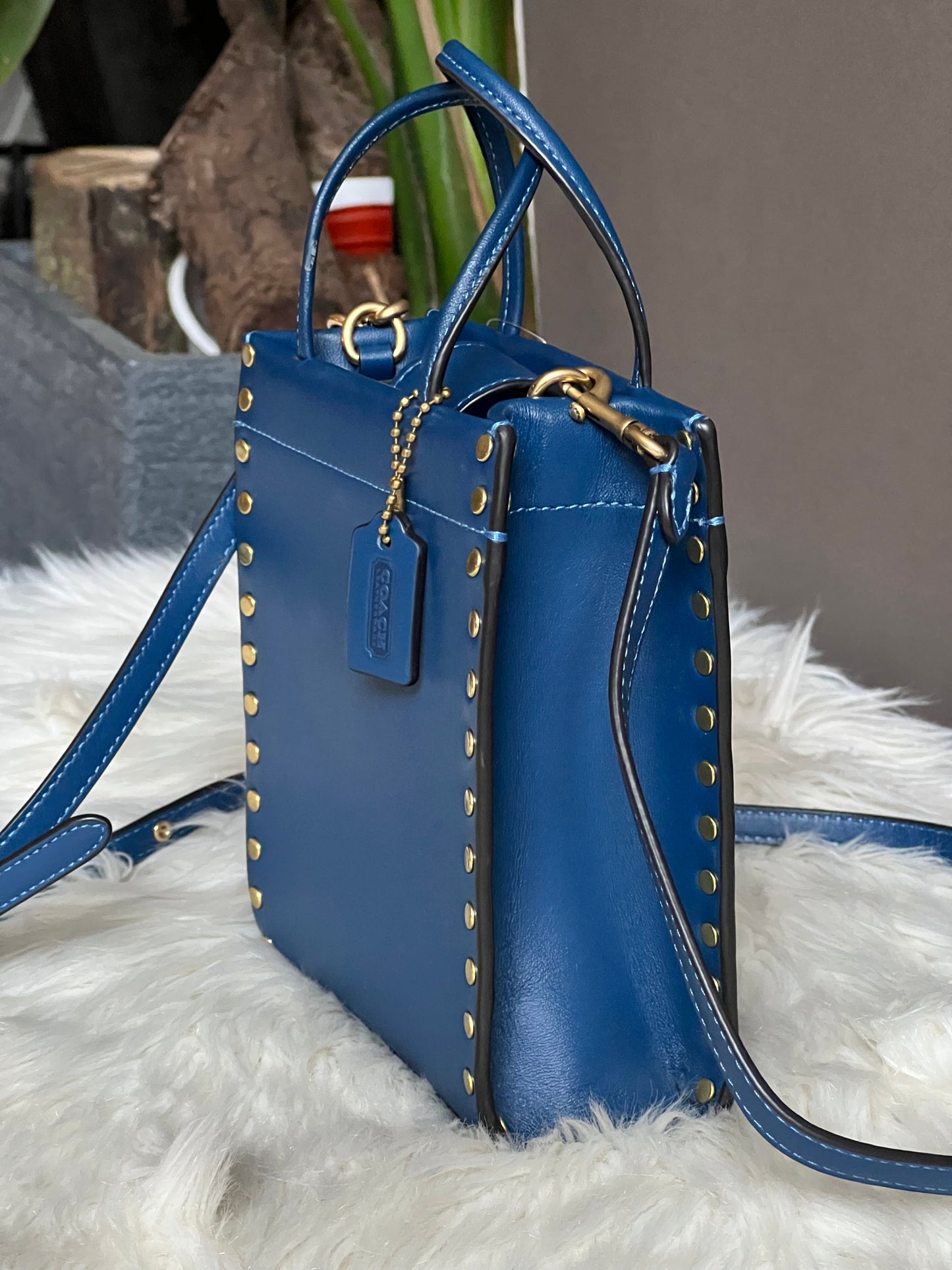 Coach Mini Cashin Tote with Rivets