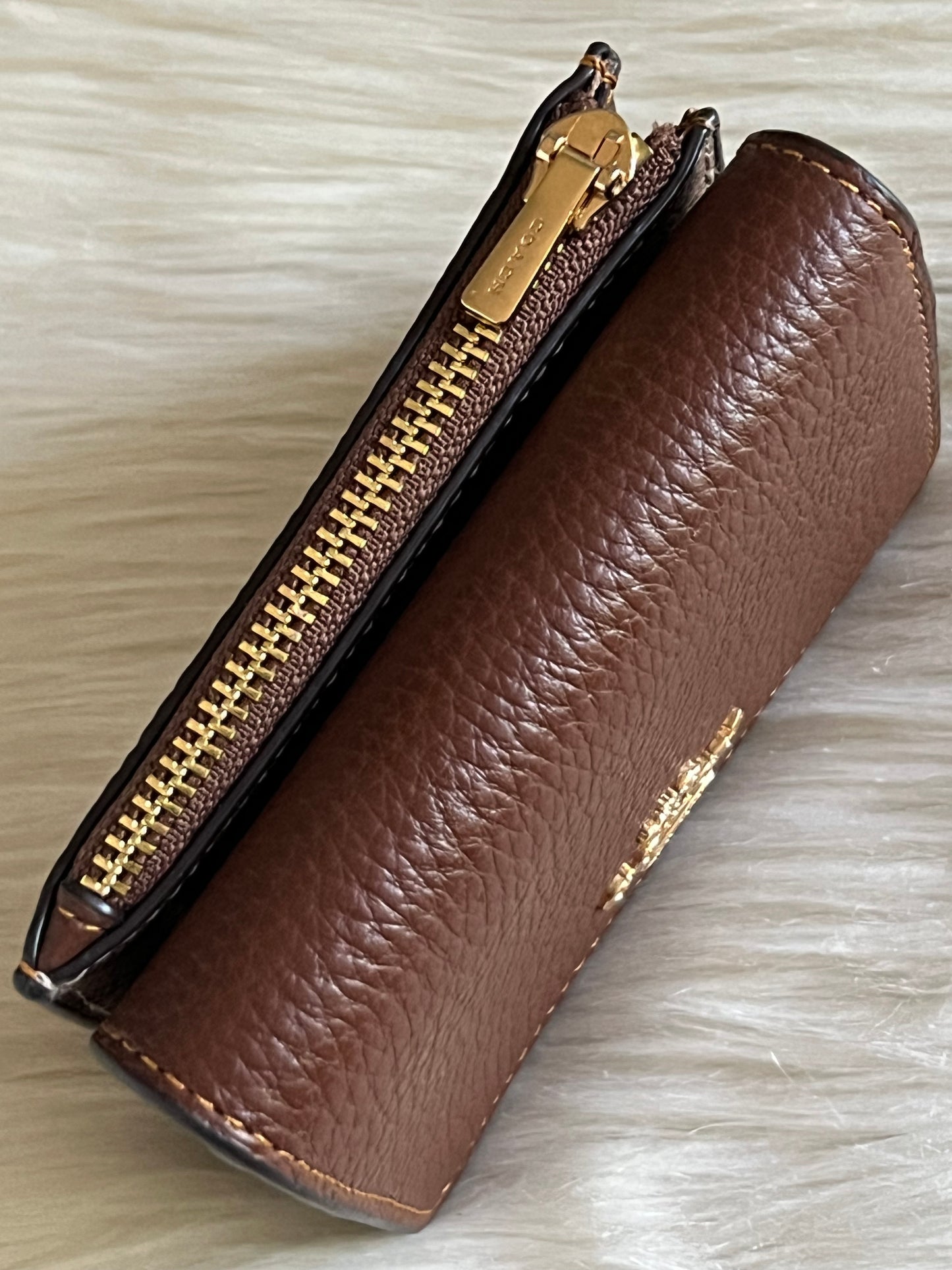 Coach Card Holder Wallet In Signature Canvas