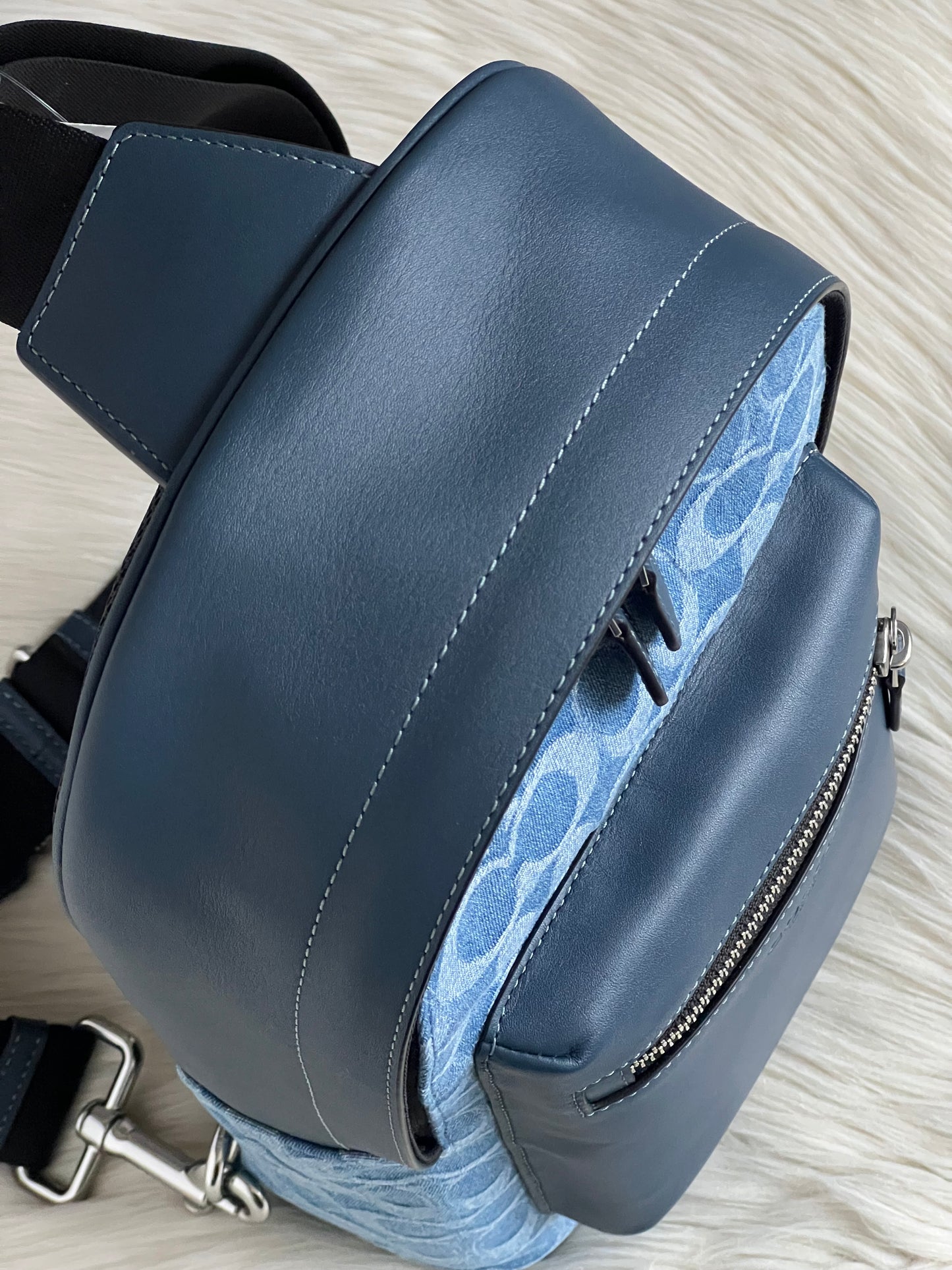 Coach West Pack In Signature Denim