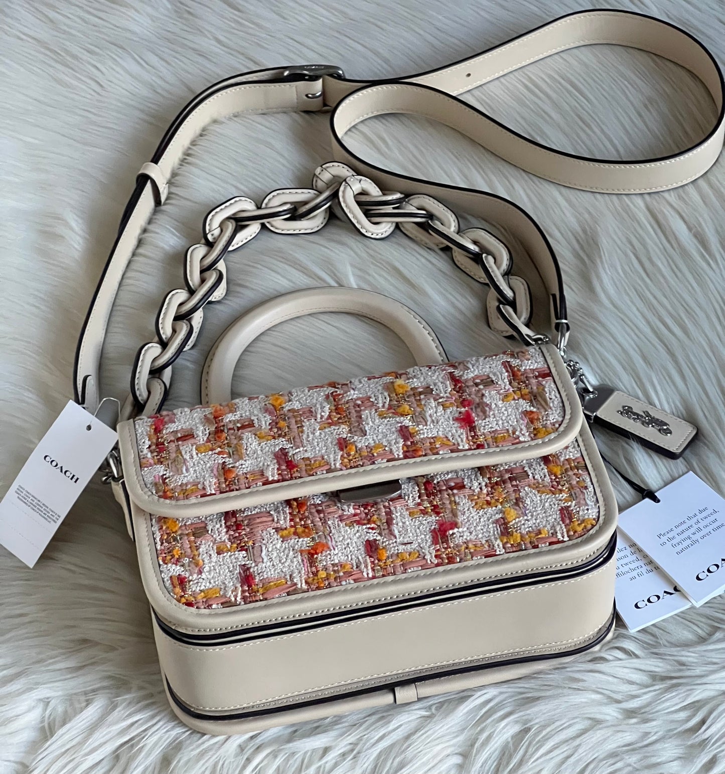 Coach Rogue Top Handle Bag in Tweed