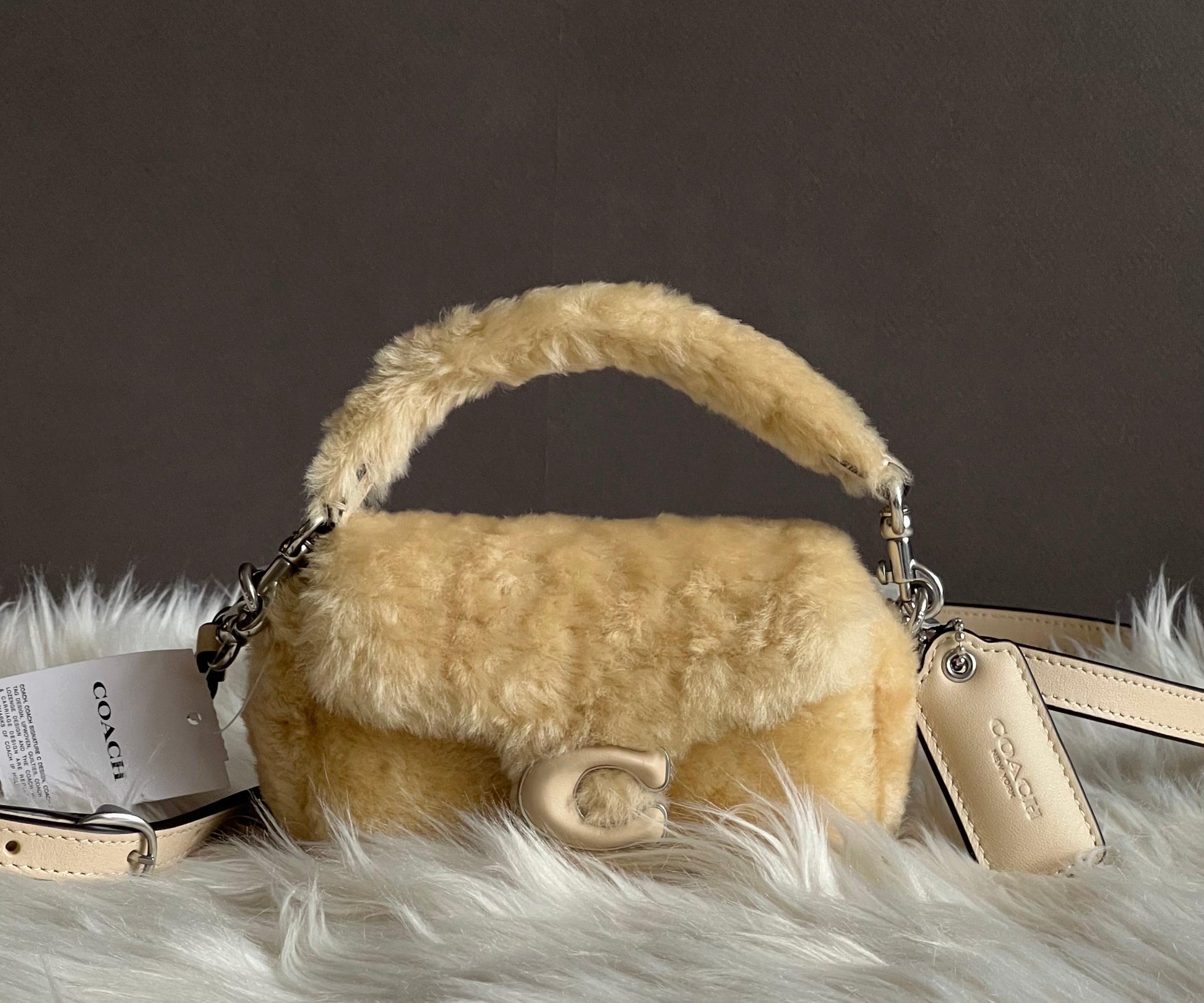 coach fur backpack Coach Tabby 12 in Shearling – Club de Mode