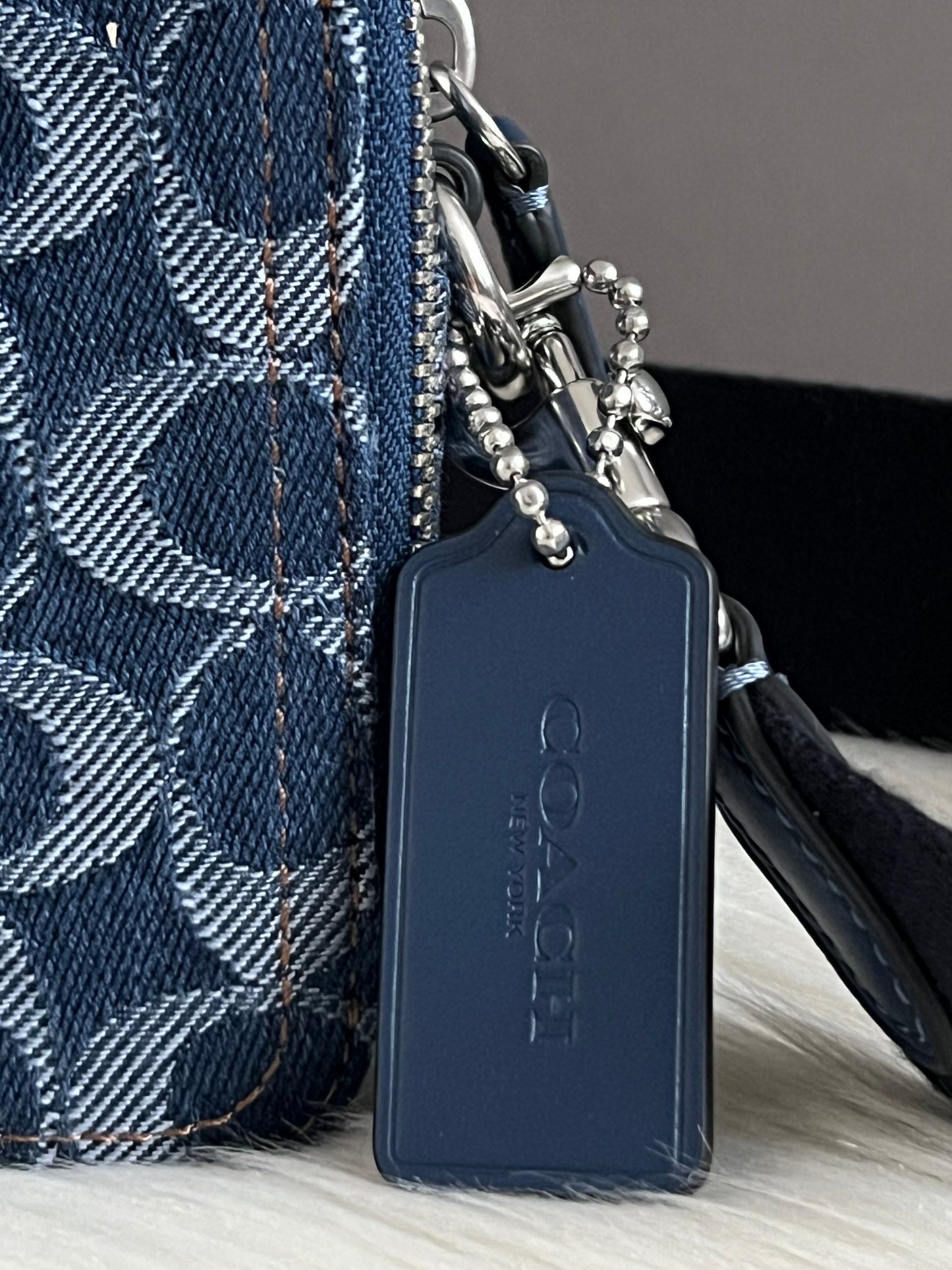 Coach Charter Crossbody Bag 19 In Signature Denim