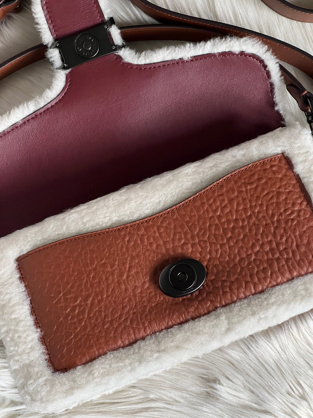 Coach Tabby Shoulder Bag 26 In Shearling