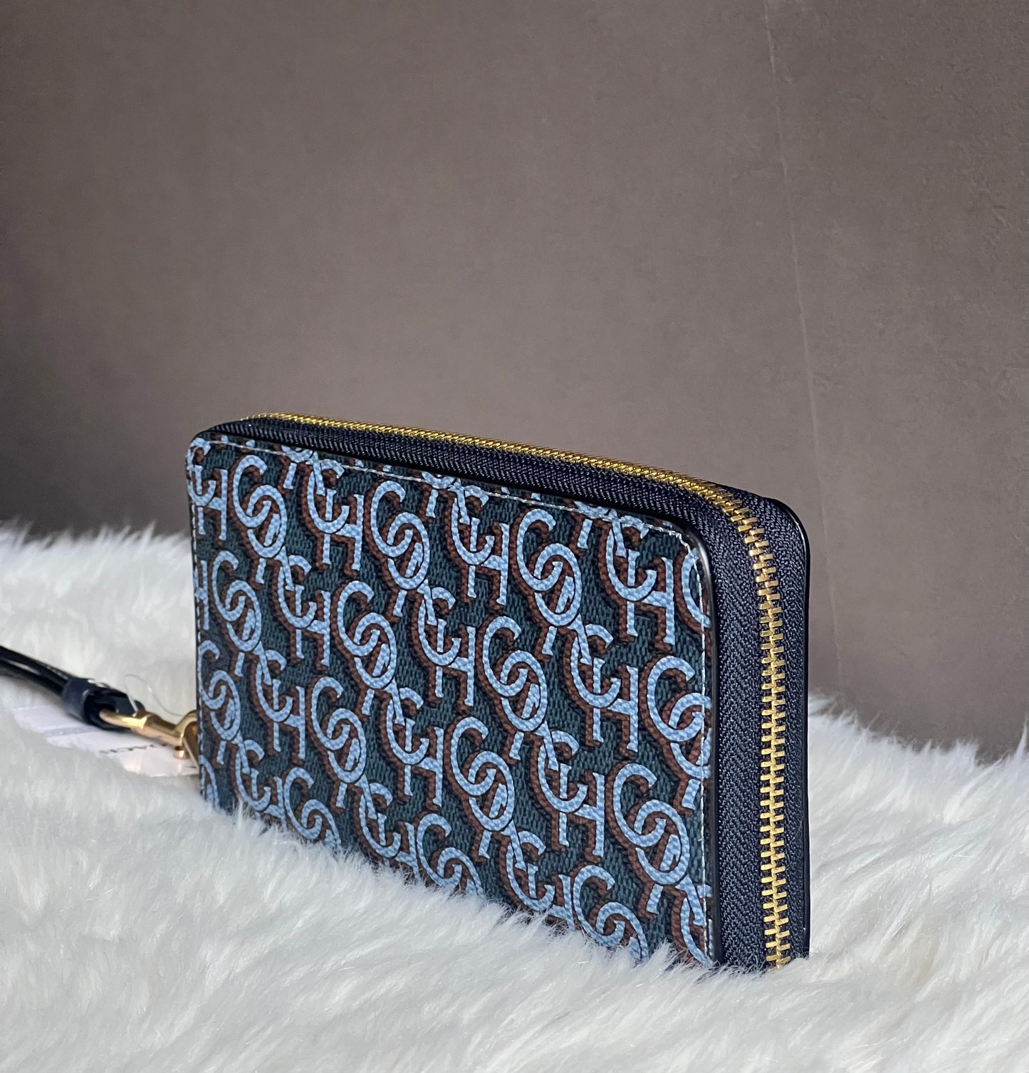 Coach Long Zip Around Wallet With Coach Monogram Print