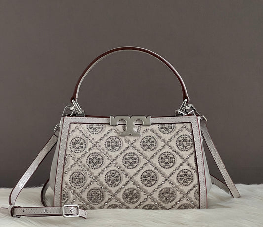 Tory Burch Eleanor T Monogram Hotfix Mini Satchel