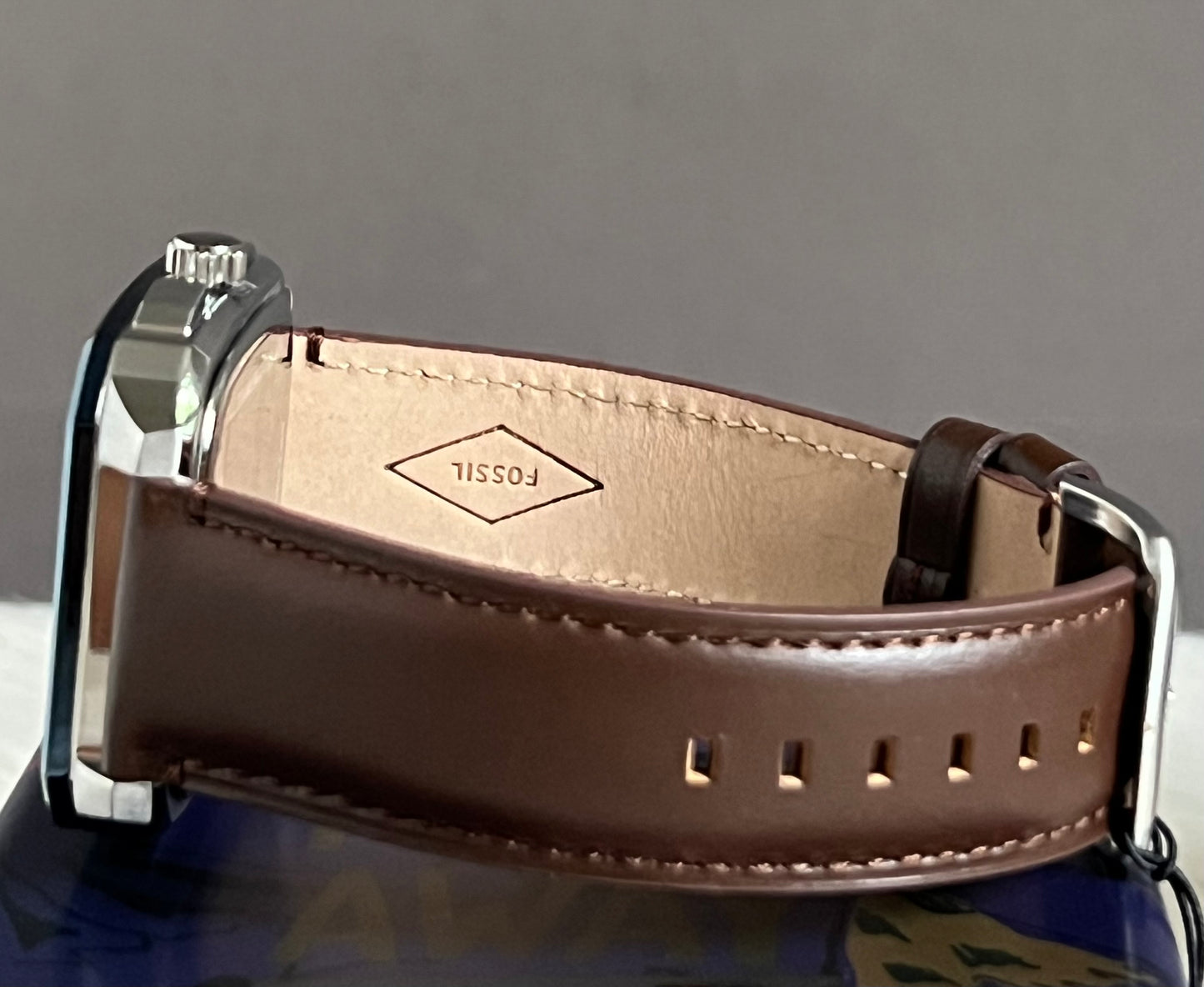 Fossil Men’s Inscription Automatic Leather Strap Watch