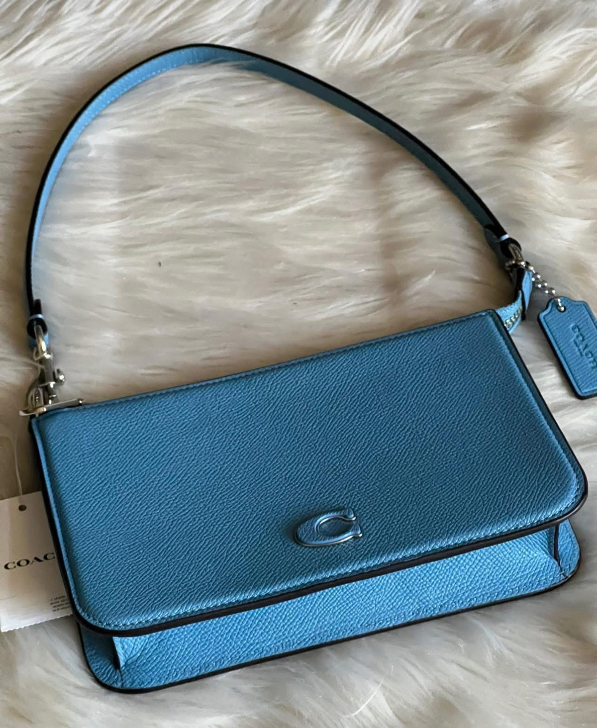 Coach Pouch Bag with Signature Canvas Detail