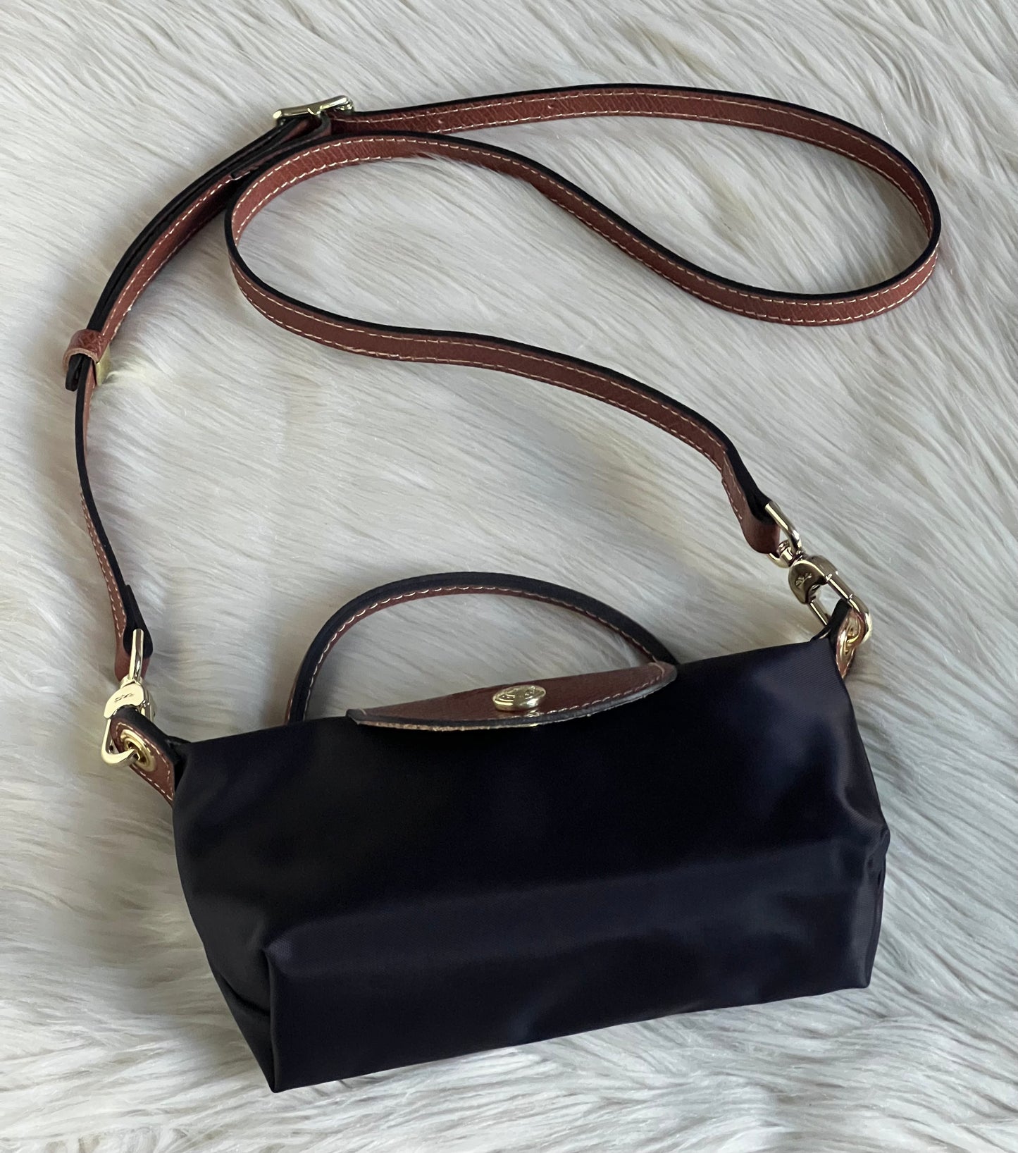 Longchamp XS Le Pliage Original Pouch with Strap