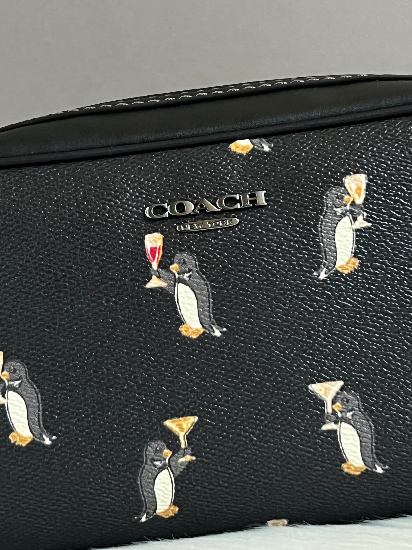 Coach Small Travel Kit With Penguin Print