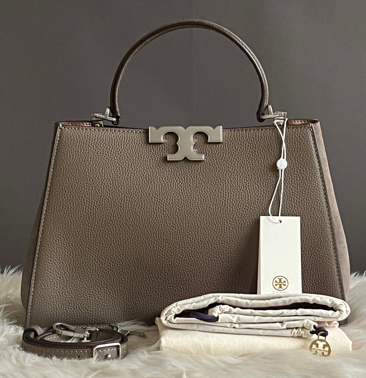 Tory Burch Eleanor Pebbled Satchel