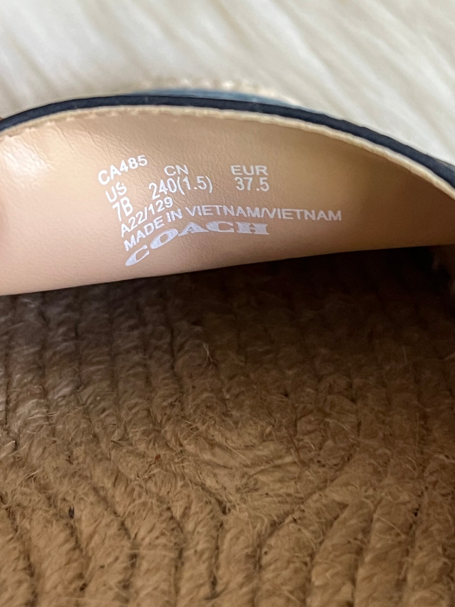 Coach Collins Denim Espadrille