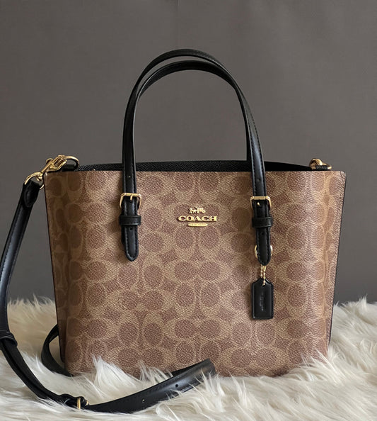 Coach Mollie Tote Bag 25 in Signature Canvas
