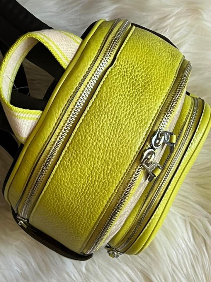 coach campus backpack yellow Coach Mini Court Backpack in Signature Canvas – Club de Mode
