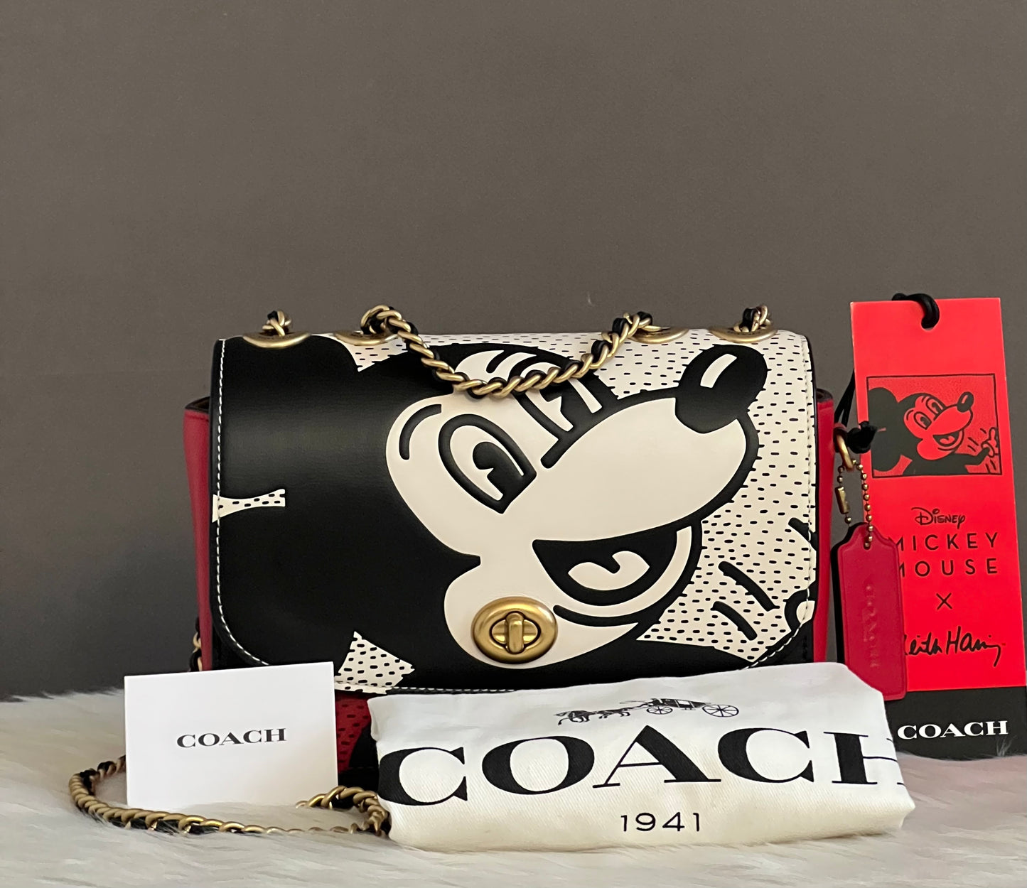 Coach Disney Mickey Mouse X Keith Haring Madison Shoulder Bag 19