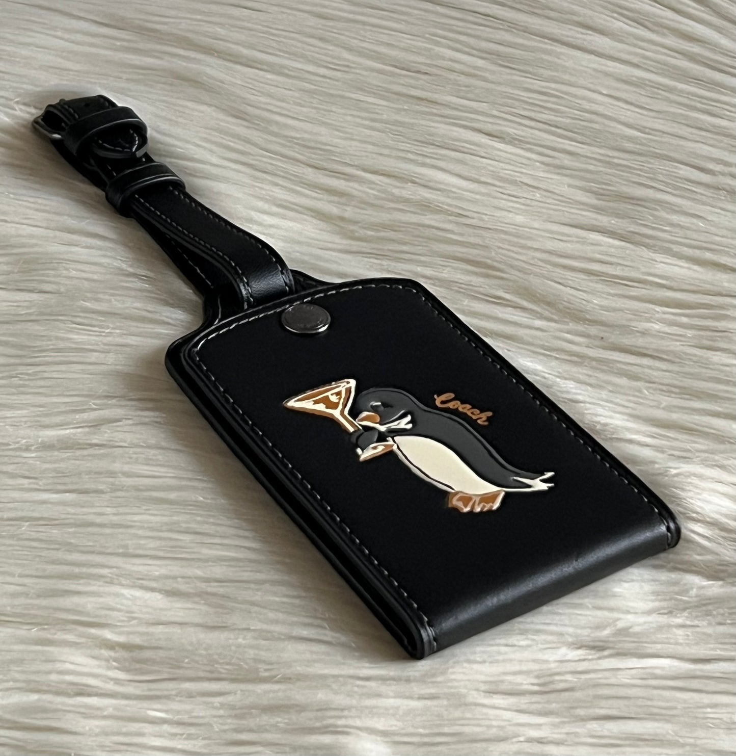 Coach Penguin Luggage Tag