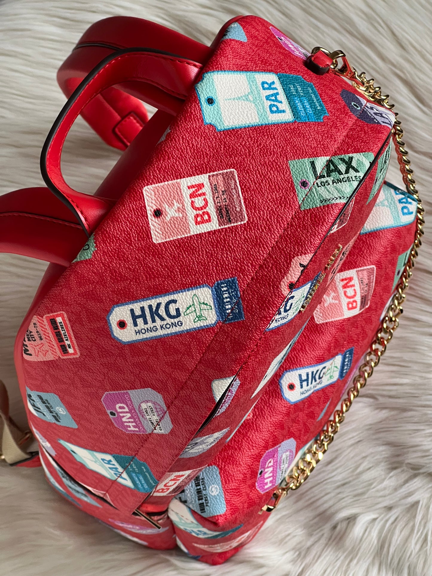 Michael Kors Slater Medium Printed Signature Logo Backpack