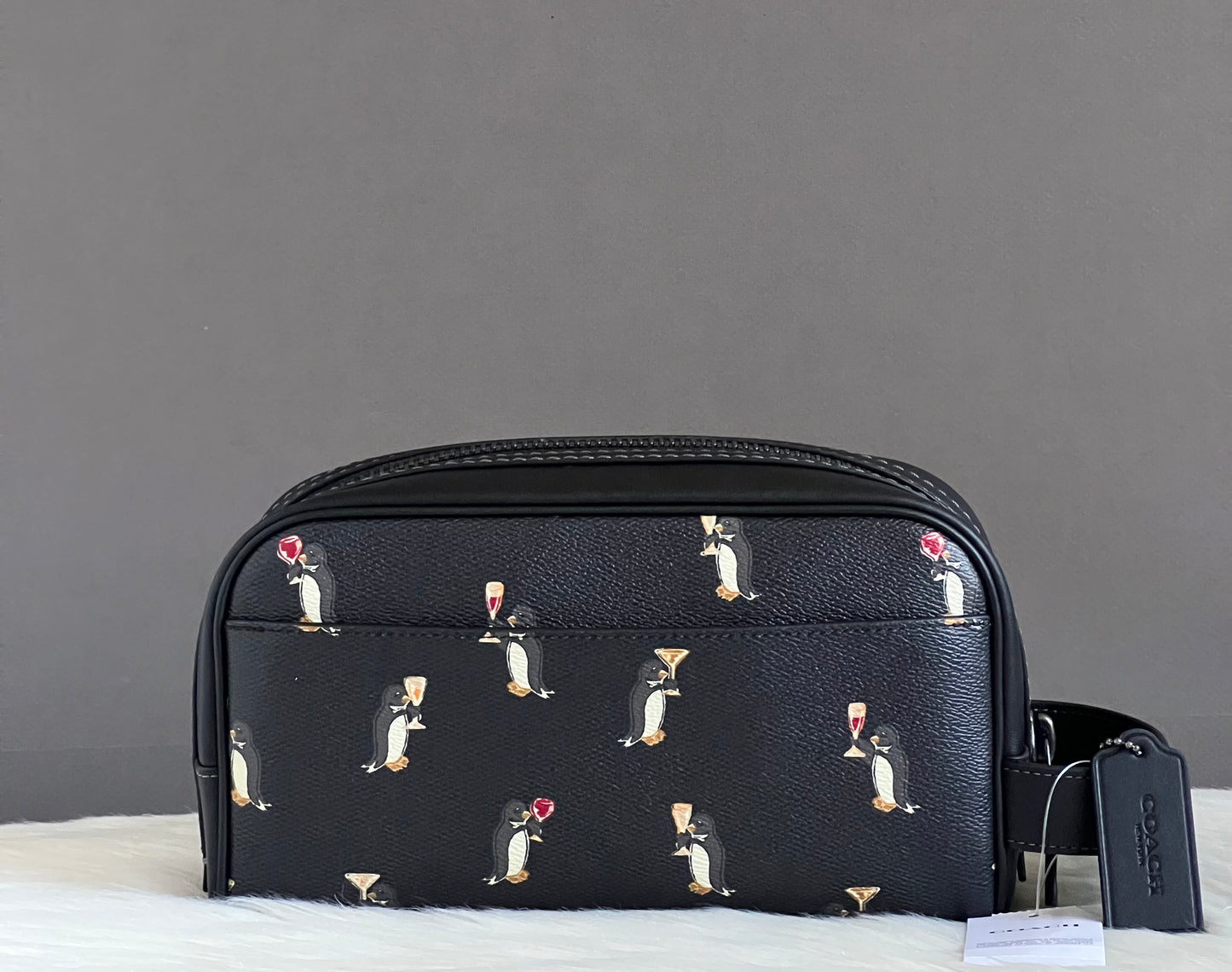 Coach Small Travel Kit With Penguin Print