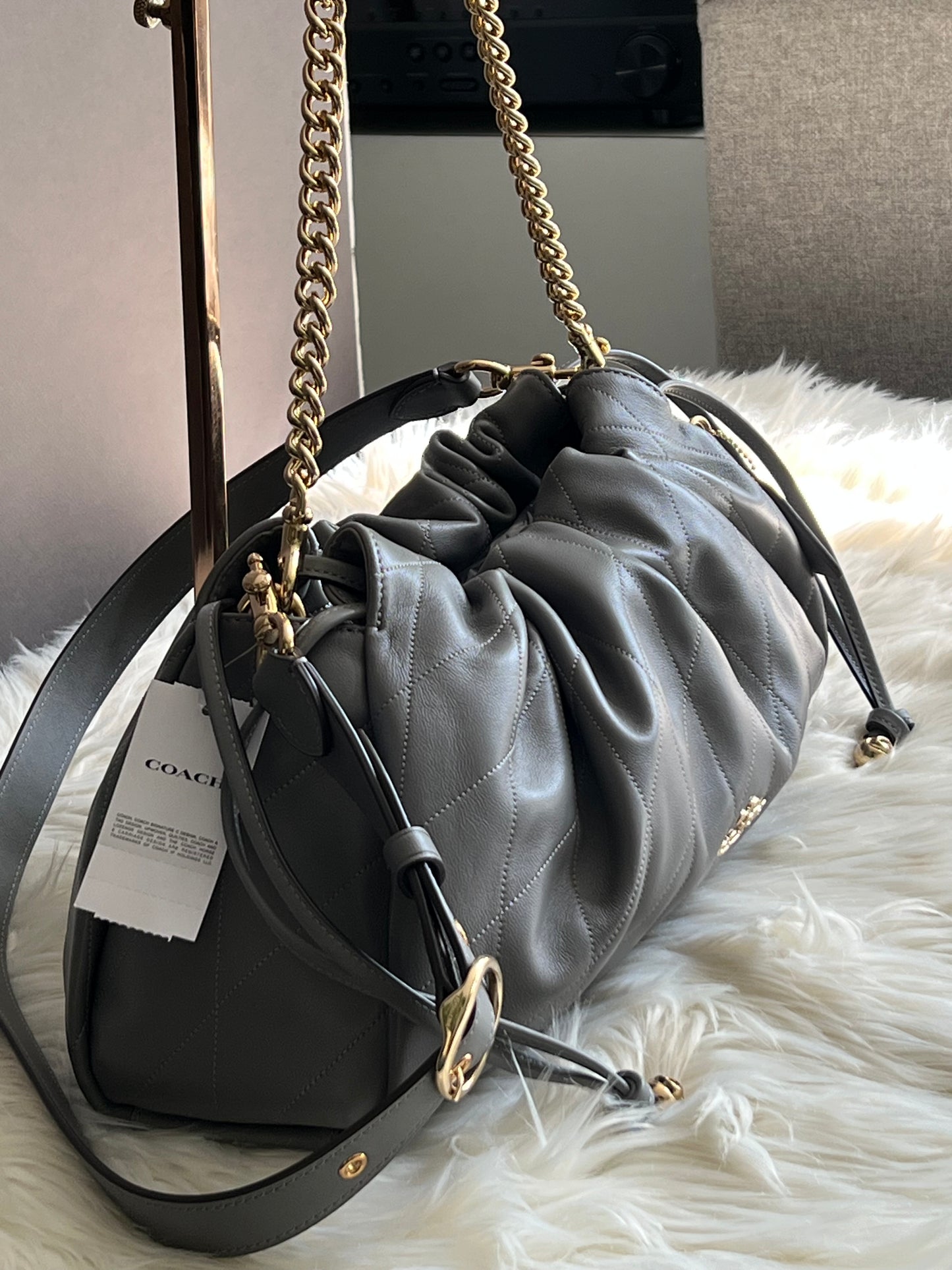 Coach Faye Large Shoulder Bag with Quilting