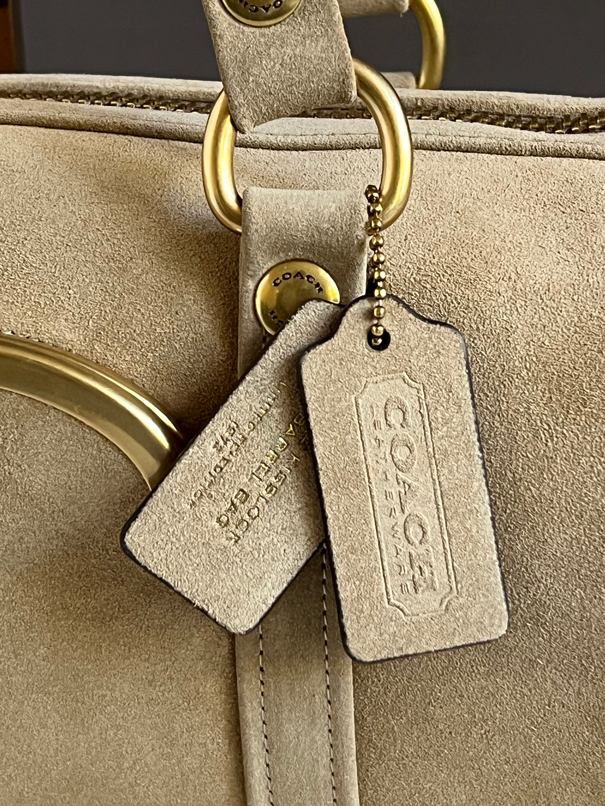 Coach Kisslock Barrel Bag