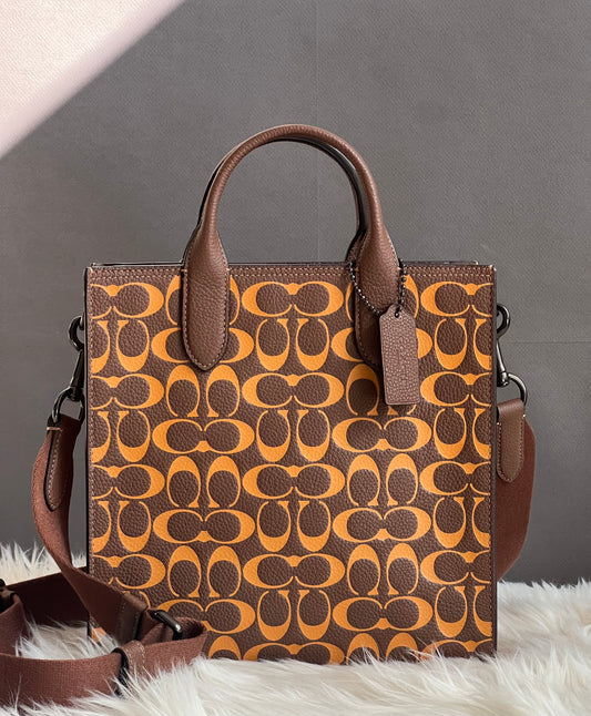 Coach Gotham Tall Tote 24 in Signature Leather