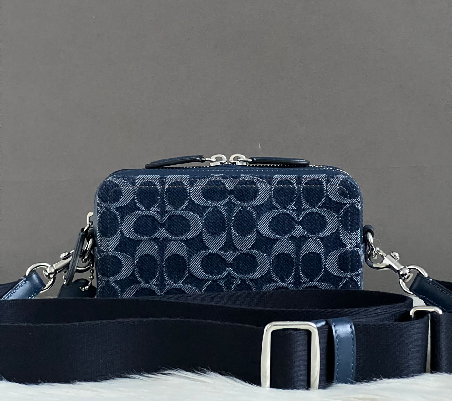 Coach Charter Crossbody Bag 19 In Signature Denim