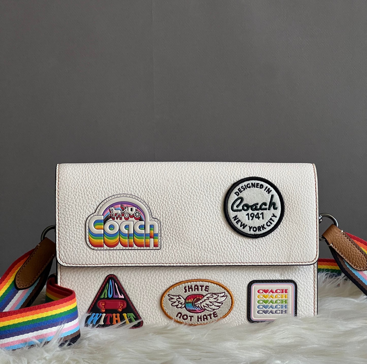 Coach Turner Flap Crossbody with Patches