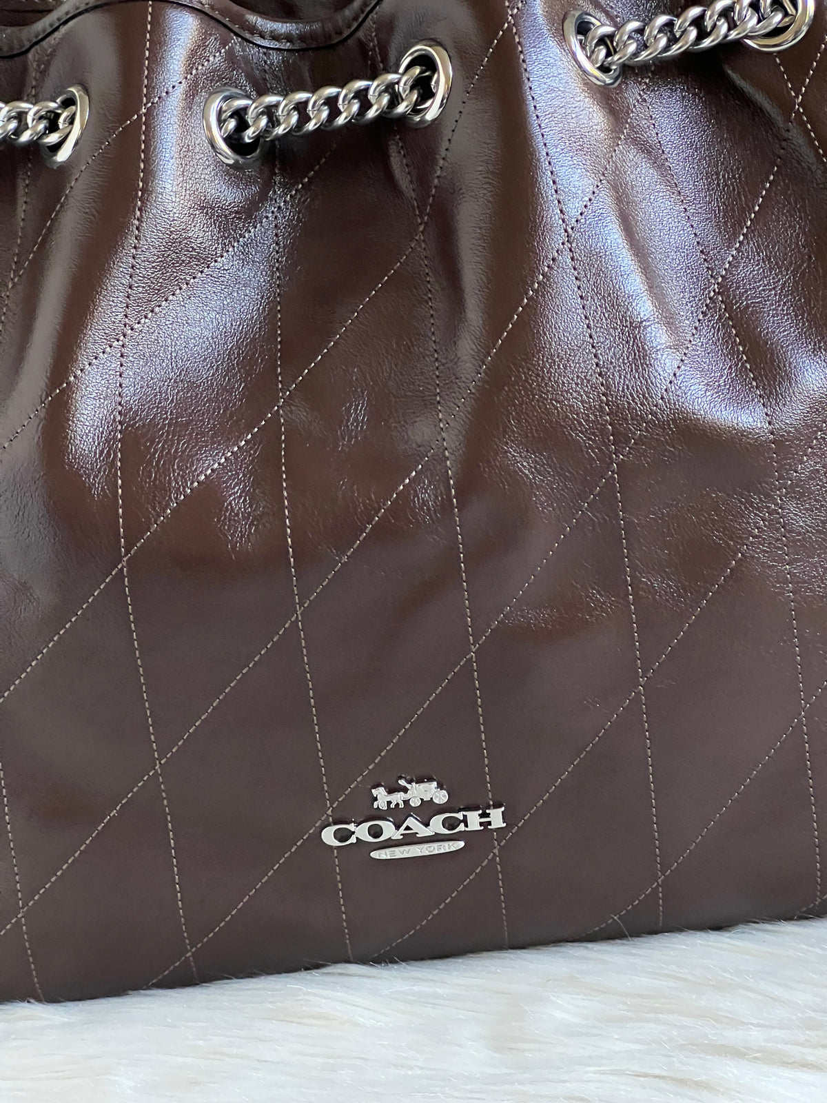 Coach Evelyn Shoulder Bag with Quilting