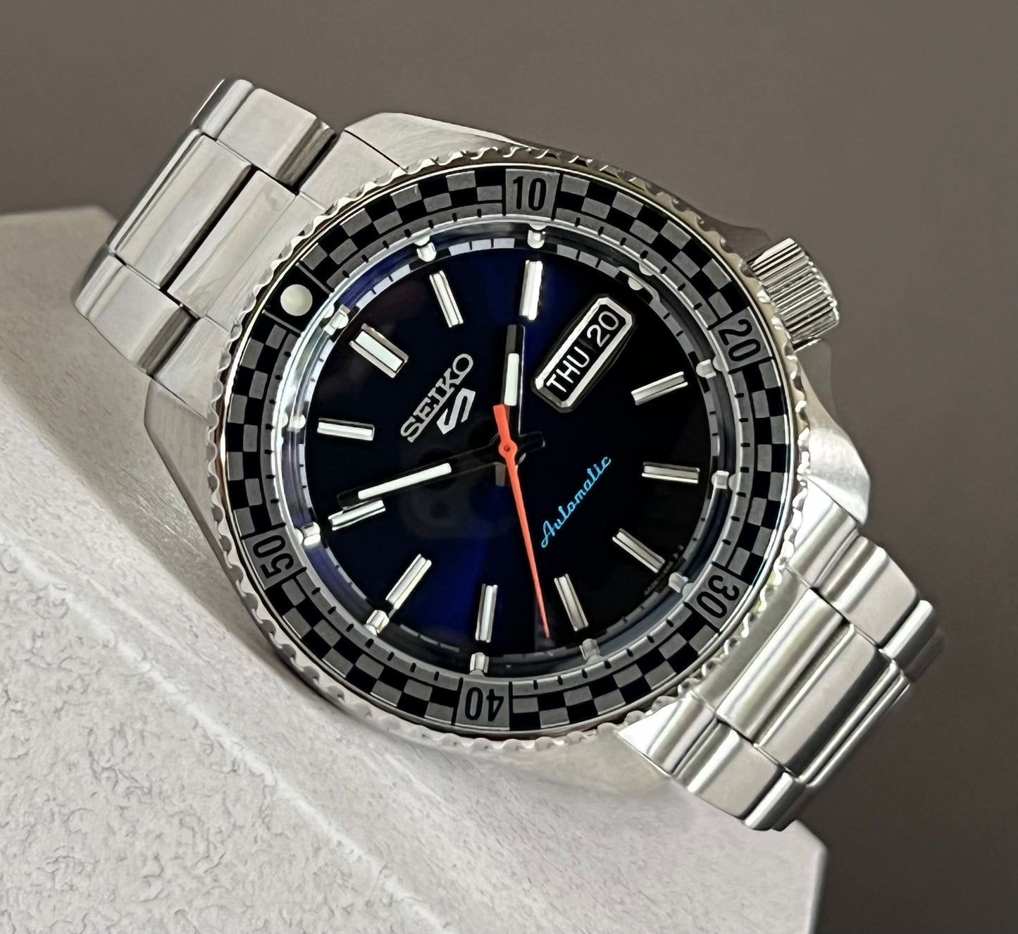 Seiko Unisex 5 Sports Checker Flag Automatic Watch