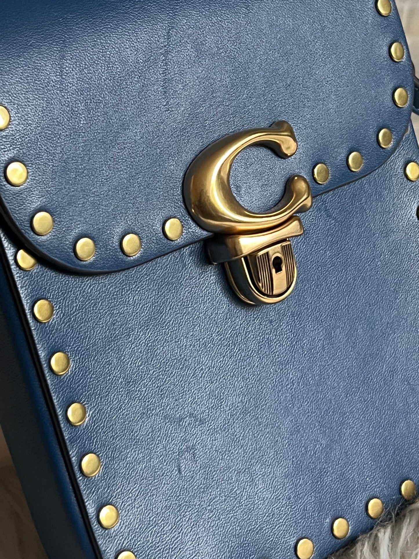 Coach Tall Studio Crossbody with Rivets