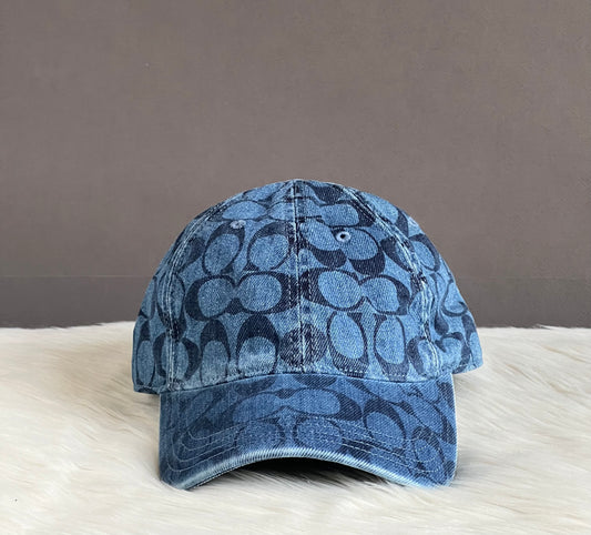 Coach Signature Denim Cap