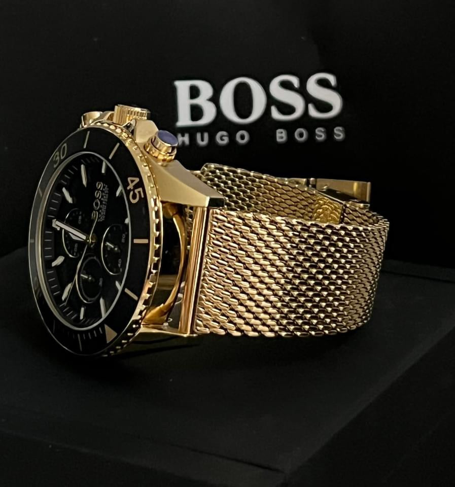 Hugo Boss Men’s Ocean Gold Steel Watch