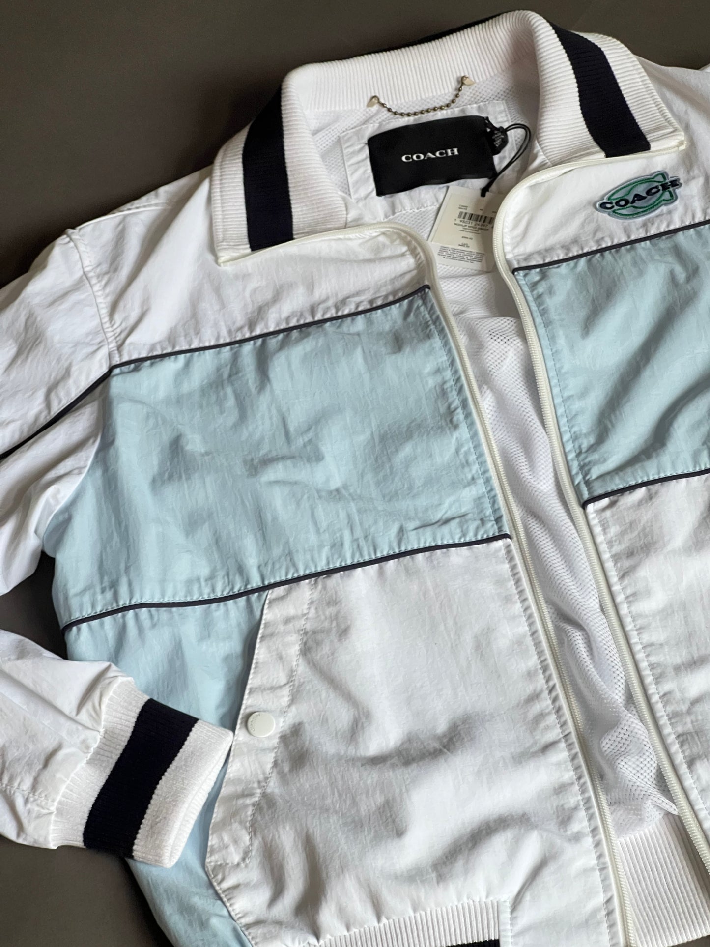 Coach Colorblock Mashup Windbreaker In Recycled Nylon