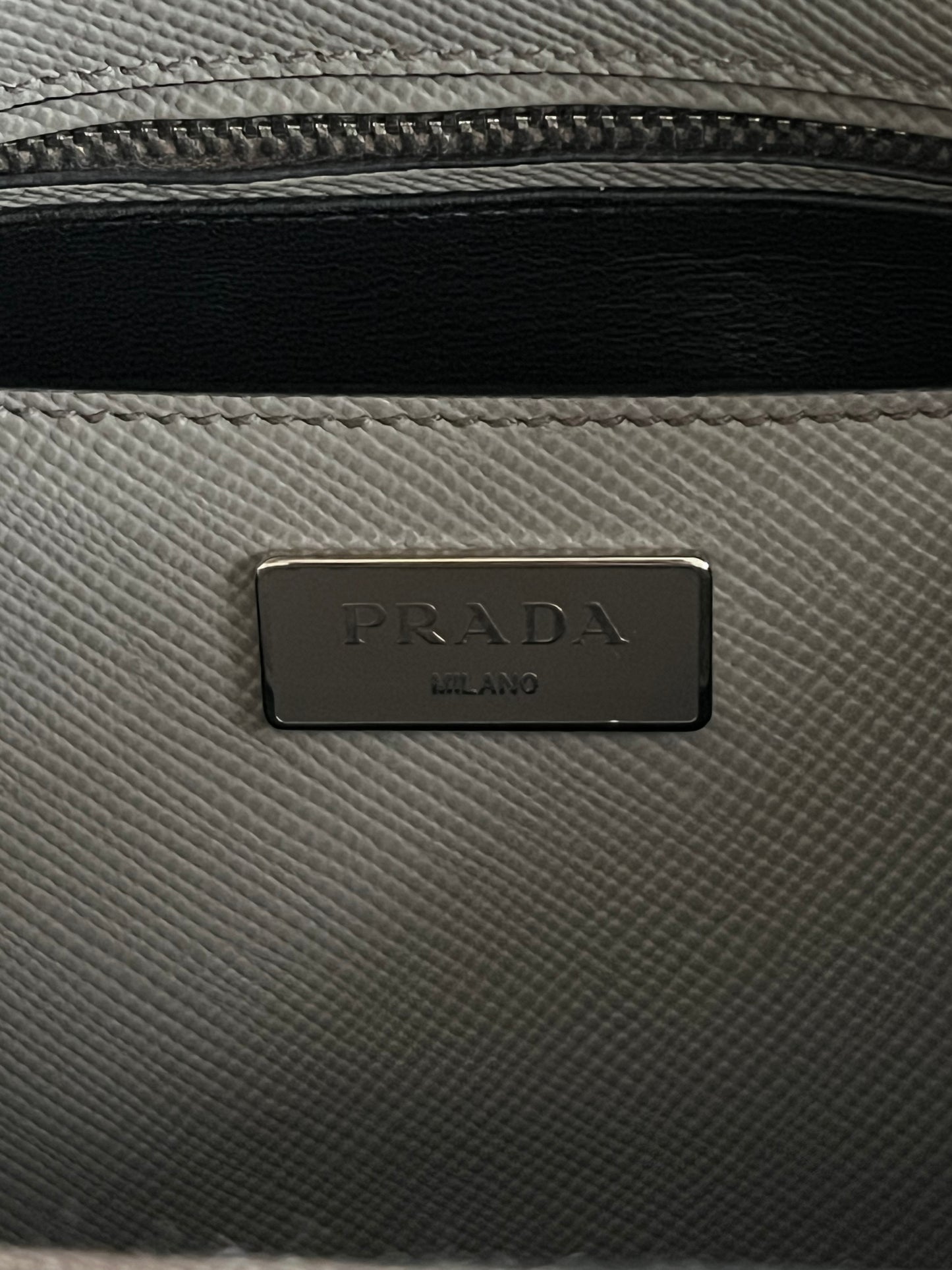 Prada Saffiano Cuir Turn-Lock Twin Satche